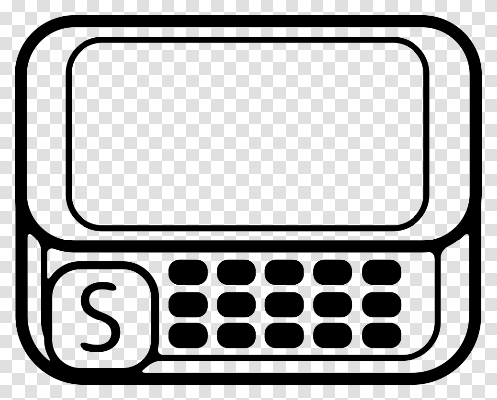 Mobile Phone Model With Keyboard Buttons And A Big Button, Hand-Held Computer, Electronics, Screen, Monitor Transparent Png