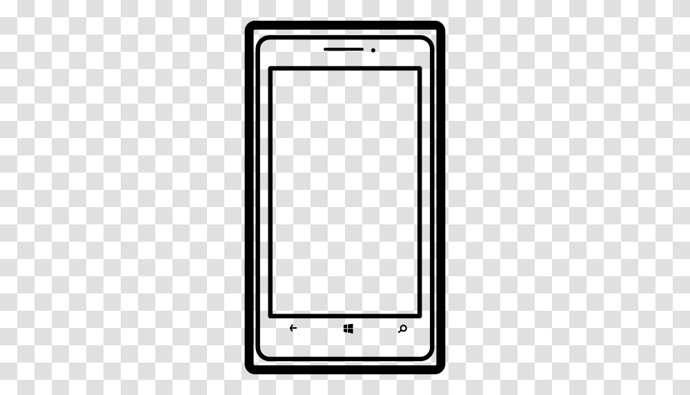 Mobile Phone Outline Of Popular Model Nokia Lumia Icon, Gray, World Of Warcraft Transparent Png