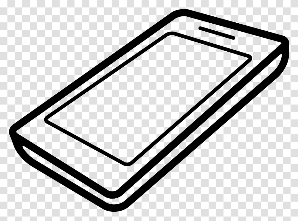 Mobile Phone Perspective Phone Icon Perspective, Computer, Electronics, Hardware Transparent Png