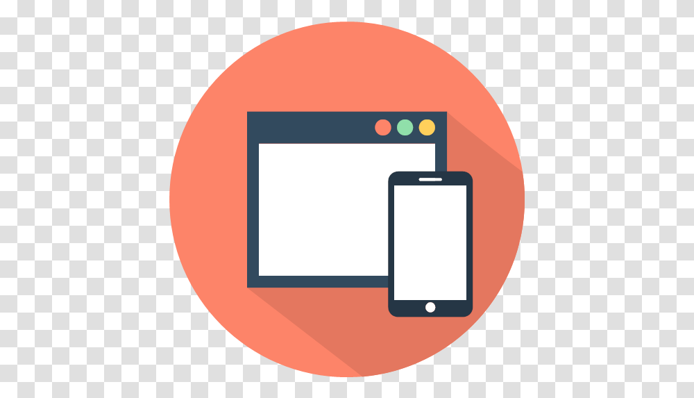 Mobile Phone Responsive Icon Website Design, Electronics, Text, Security, Kiosk Transparent Png