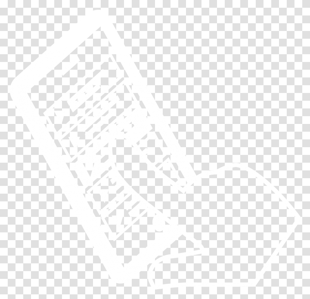 Mobile Phone, Hand, Stencil Transparent Png