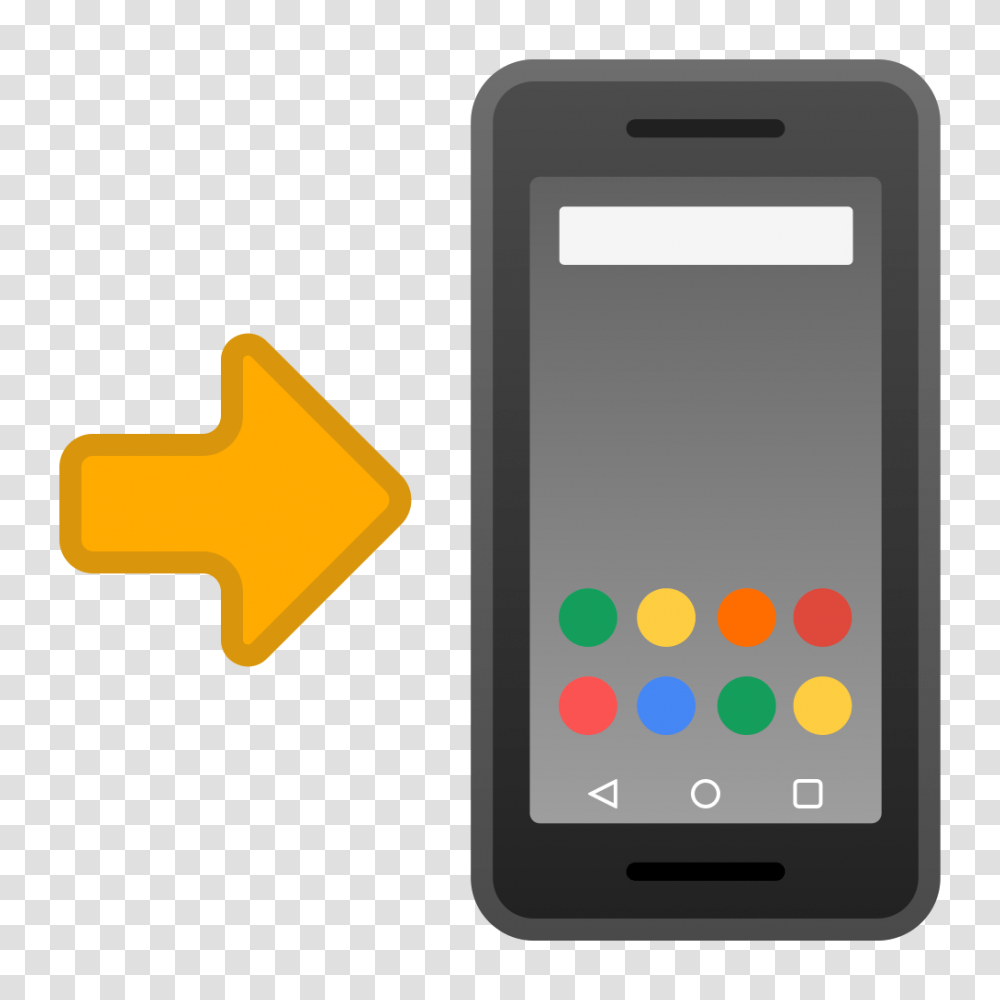 Mobile Phone With Arrow Icon Noto Emoji Objects Iconset Google, Electronics, Cell Phone, Label Transparent Png