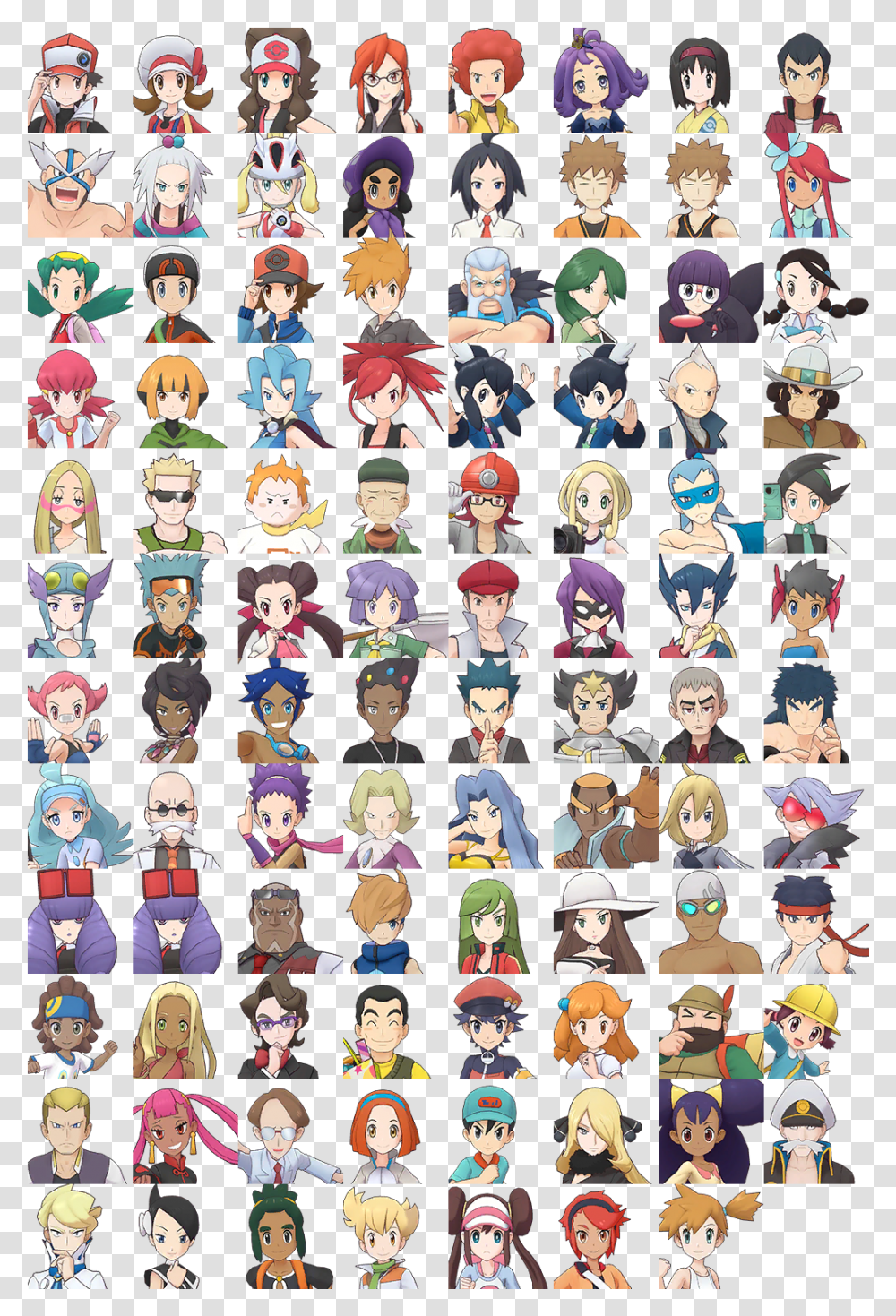 Mobile Pokmon Masters Trainer Icons Small The Cartoon, Person, Human, Comics, Book Transparent Png