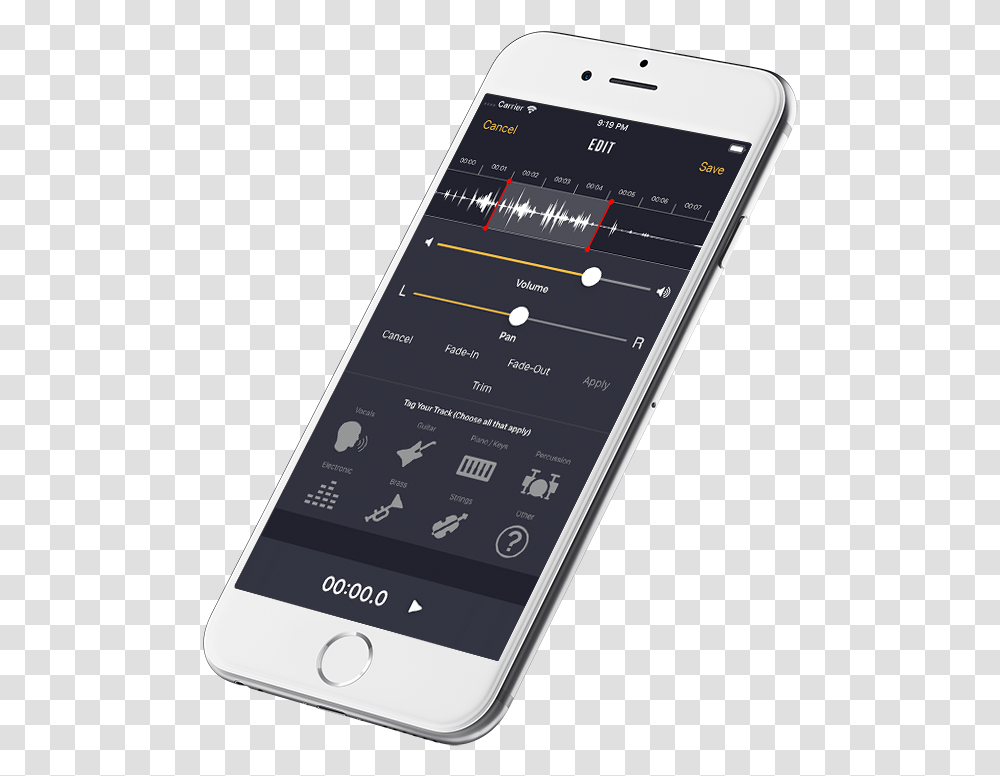 Mobile Recording Studio Available For Ios Now Audiobridge Portable, Mobile Phone, Electronics, Cell Phone, Iphone Transparent Png