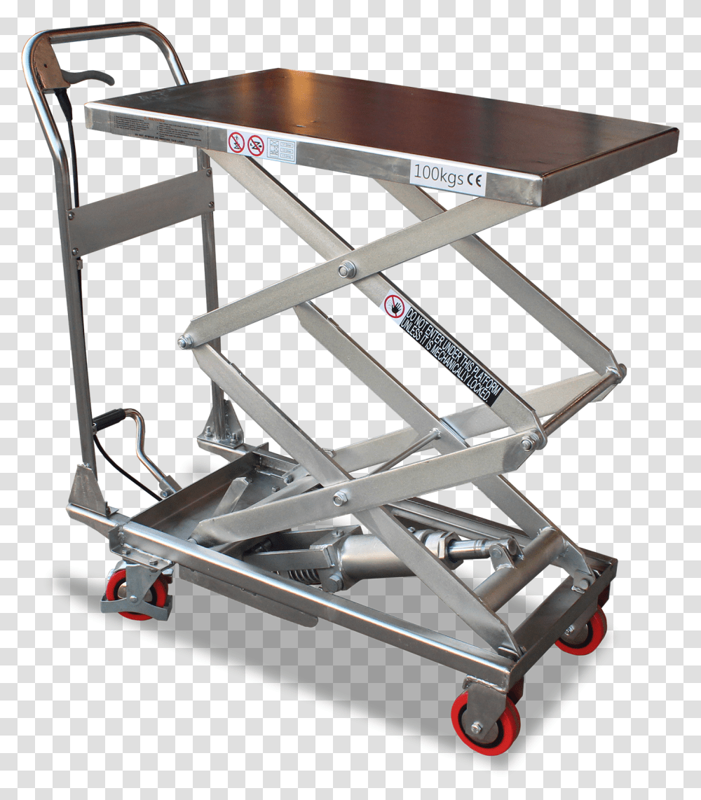 Mobile Scissor Lift Trolley Double Astrolift Art Table, Shopping Cart, Screen, Electronics, Airfield Transparent Png