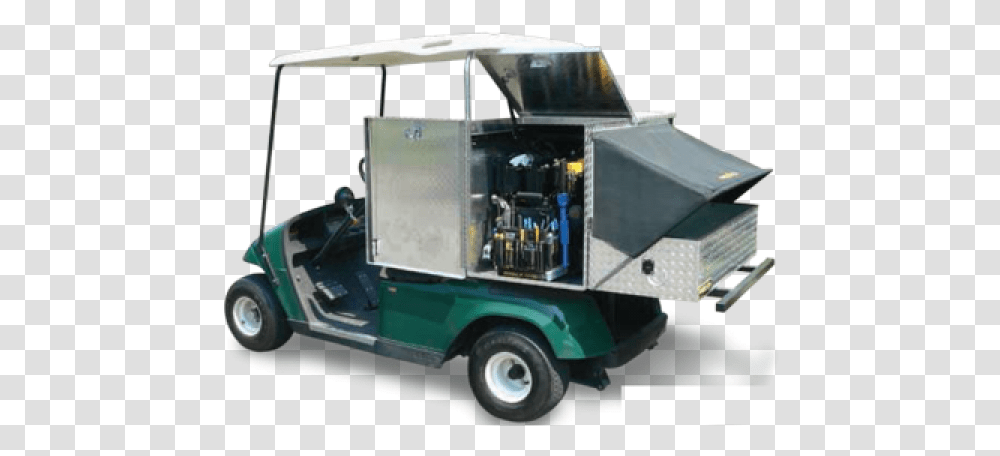 Mobile Shop Golf Cart Utility Bed Facility Maintenance Golf Cart, Truck, Vehicle, Transportation, Wheel Transparent Png