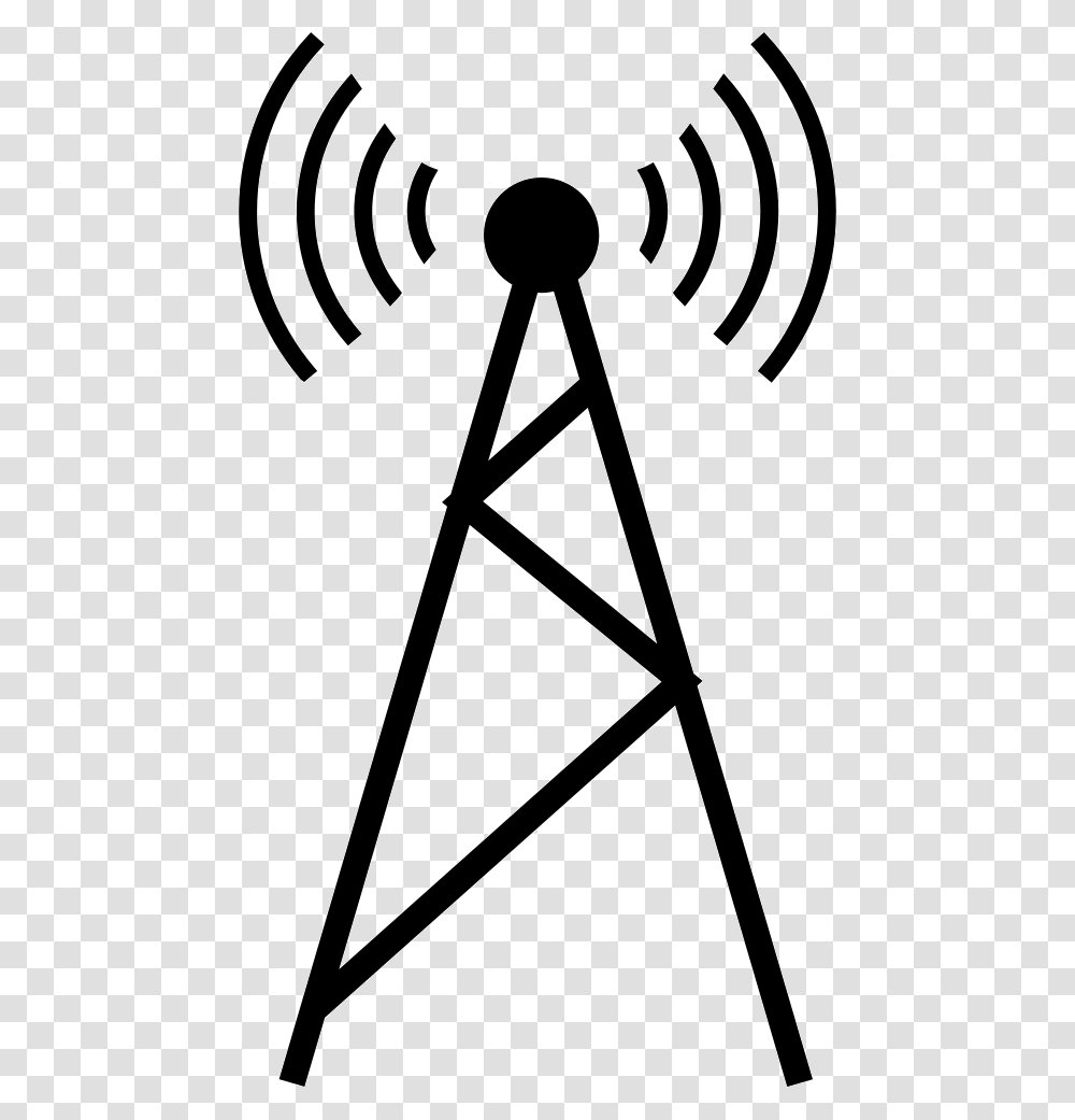 Mobile Tower Signal Tower, Electrical Device, Antenna, Silhouette Transparent Png