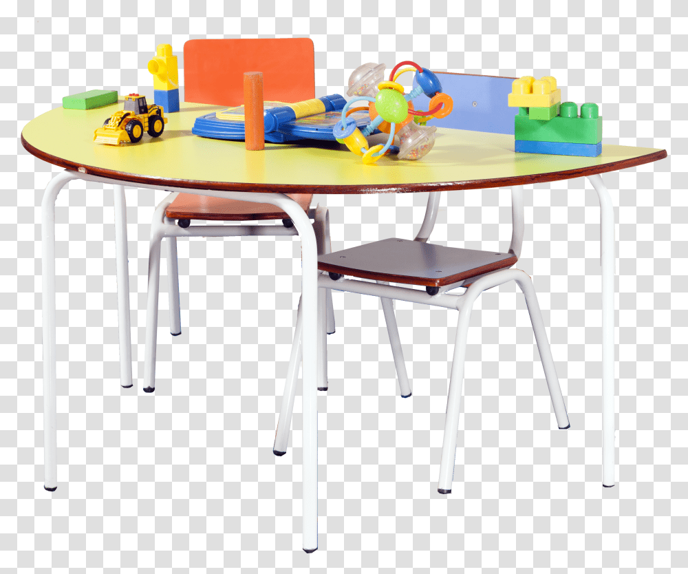 Mobiliario En El Saln De Clases, Furniture, Table, Dining Table, Chair Transparent Png