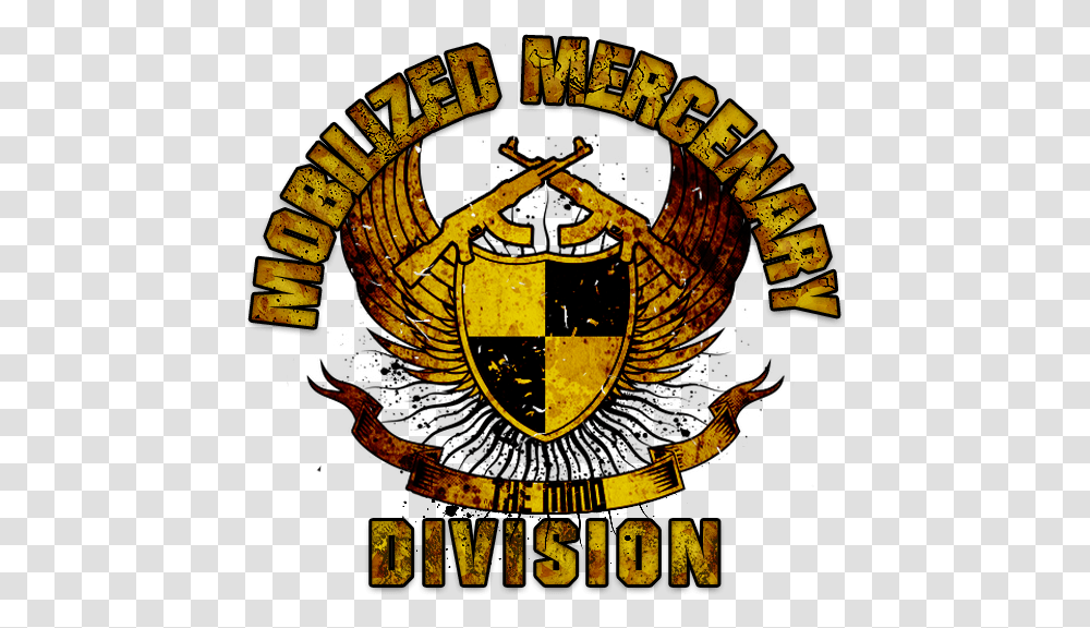Mobilized Mercenary Division Mmd Mercenary Logo, Symbol, Trademark, Emblem, Poster Transparent Png
