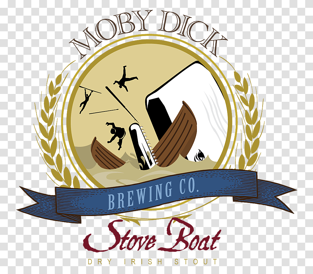Moby Dick Brewing Releases First Look Moby Dick Brewing, Symbol, Emblem, Logo, Trademark Transparent Png