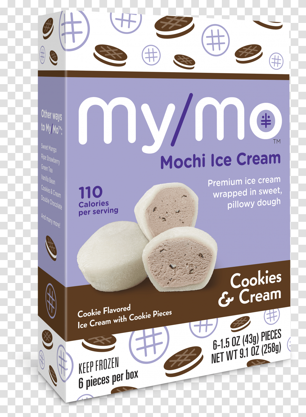 Mochi Ice Cream Cookies And Cream, Flyer, Poster, Paper, Advertisement Transparent Png
