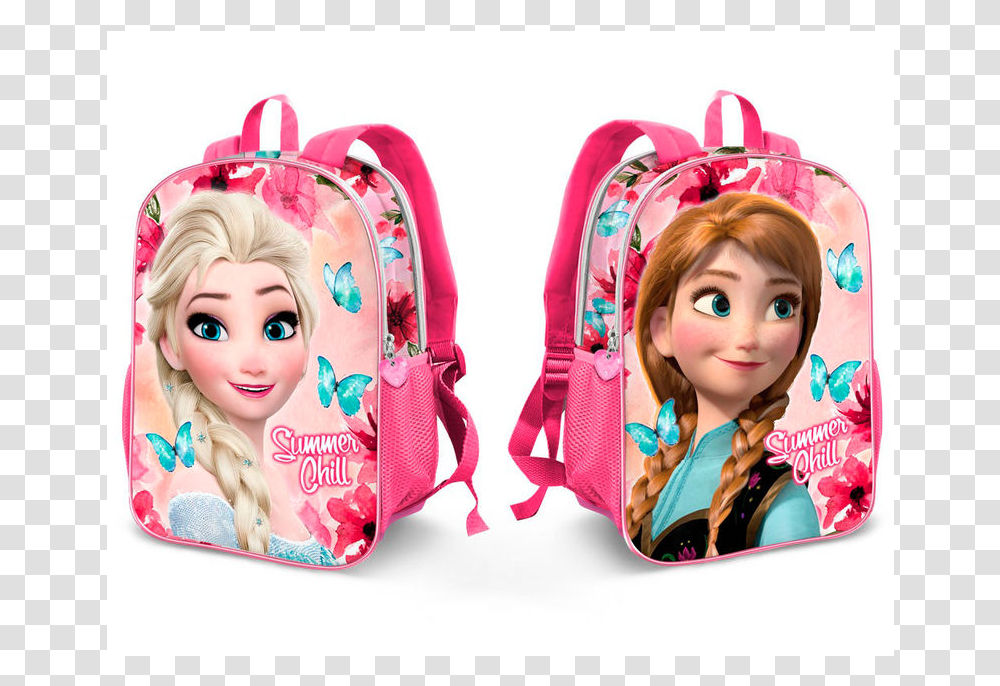 Mochila Frozen 2 Caras Elsa Y AnnaWidth 370Height Minnie Mouse Batoh Detsky, Doll, Toy, Barbie, Figurine Transparent Png