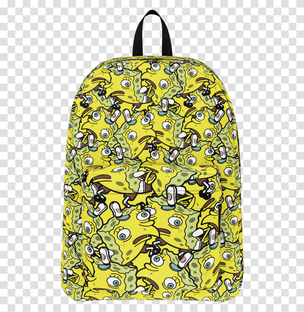 Mock Spongebob Classic Backpack Garment Bag, Doodle, Drawing, Architecture Transparent Png