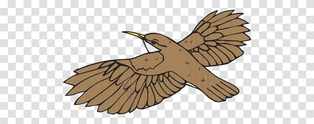 Mockingbird Flying Clipart Free Brown Bird Flying Clipart, Beak, Animal, Bronze, Waterfowl Transparent Png