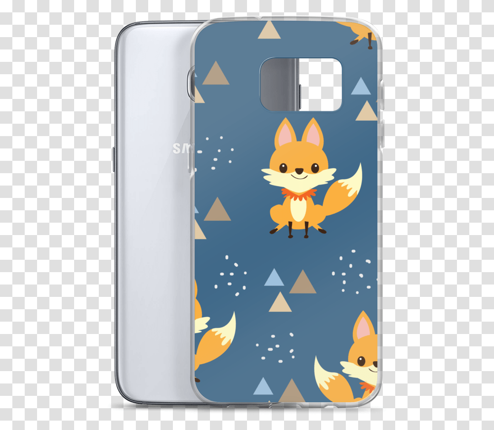 Mockup Case With Phone Default Samsung Galaxy S7 Baby Fox Pattern, Electronics, Mobile Phone, Cell Phone, Diwali Transparent Png