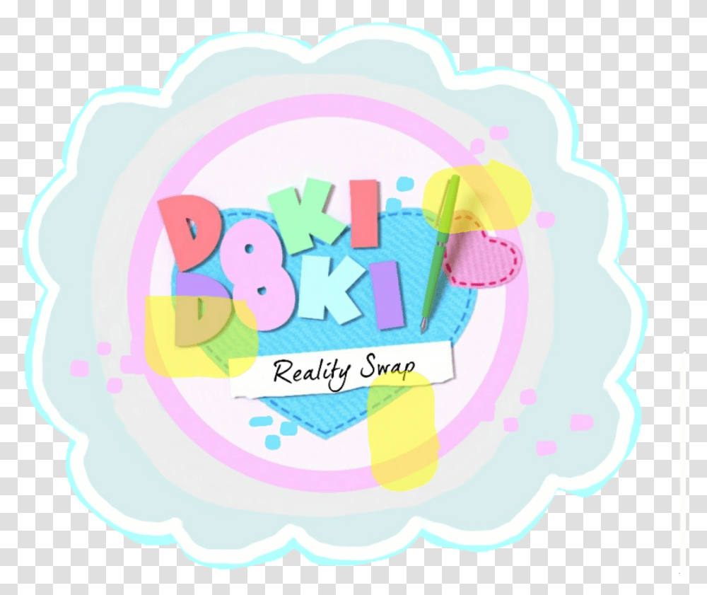 Mod Artdoki Doki Reality Swap S Logo Doki Doki Literature Club Symbol, Number, Sweets, Food Transparent Png