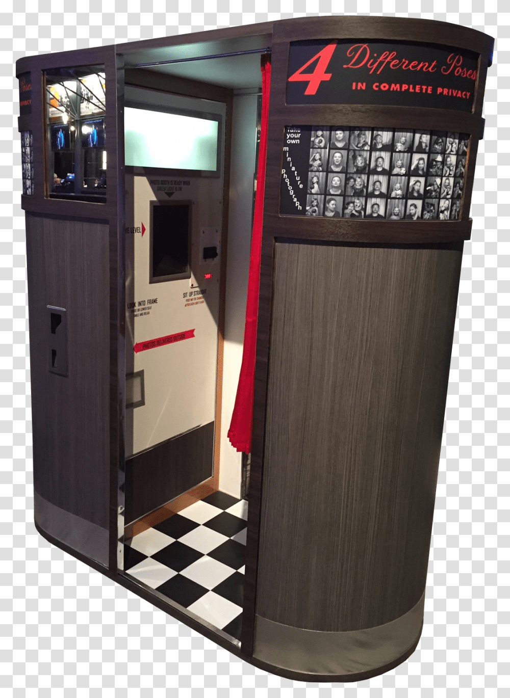 Model 11 Photo Booth Old Photobooth, Machine, Kiosk, Interior Design, Indoors Transparent Png