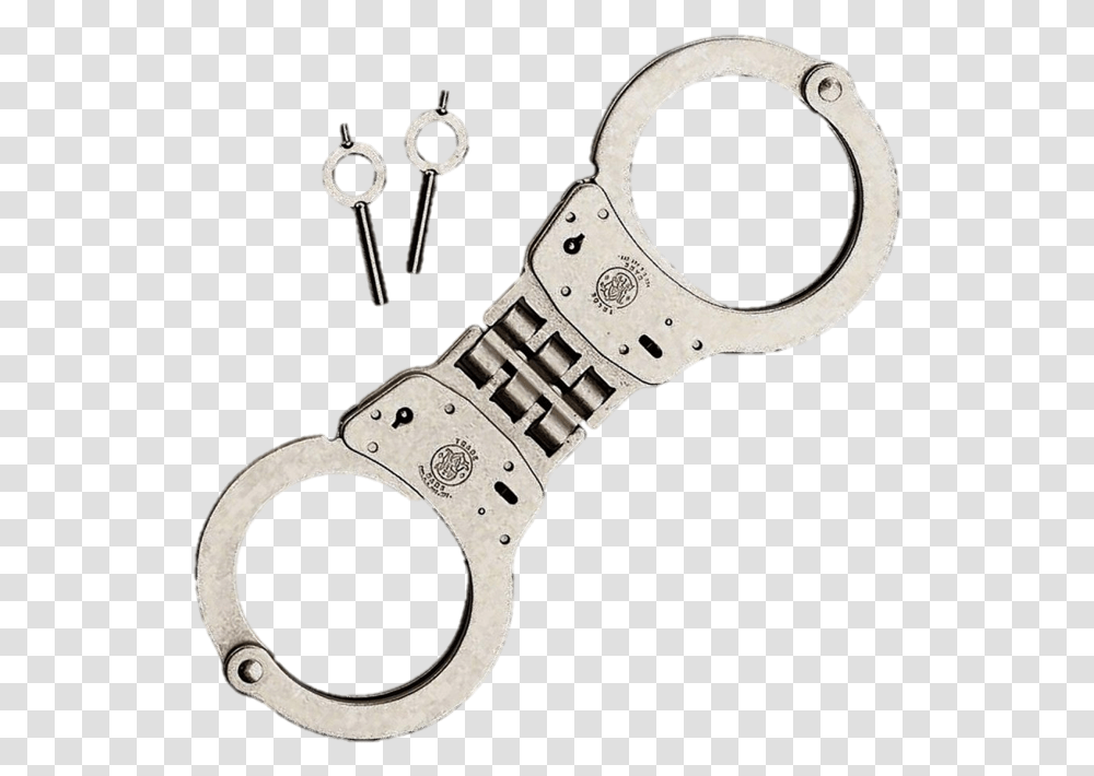 Model 300 Hinged Handcuffs Smit And Wasson, Scissors, Blade, Weapon, Weaponry Transparent Png