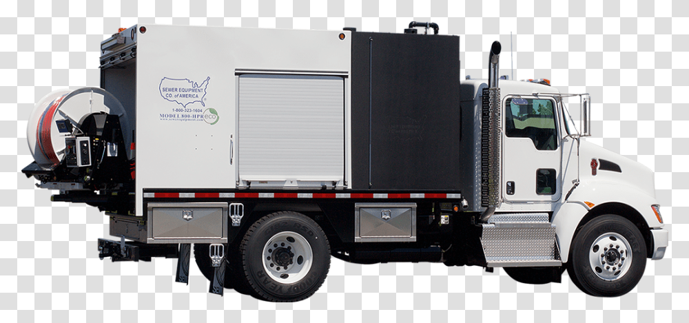 Model 800 Sewer Equipment Co, Truck, Vehicle, Transportation, Trailer Truck Transparent Png