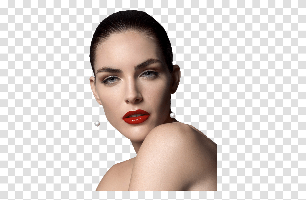 Model Face Hilary Rhoda, Person, Human, Lipstick, Cosmetics Transparent Png