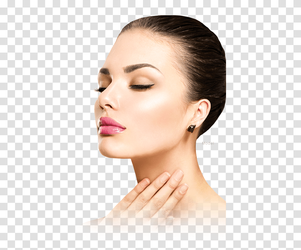 Model Face Pics, Person, Human, Lipstick, Cosmetics Transparent Png