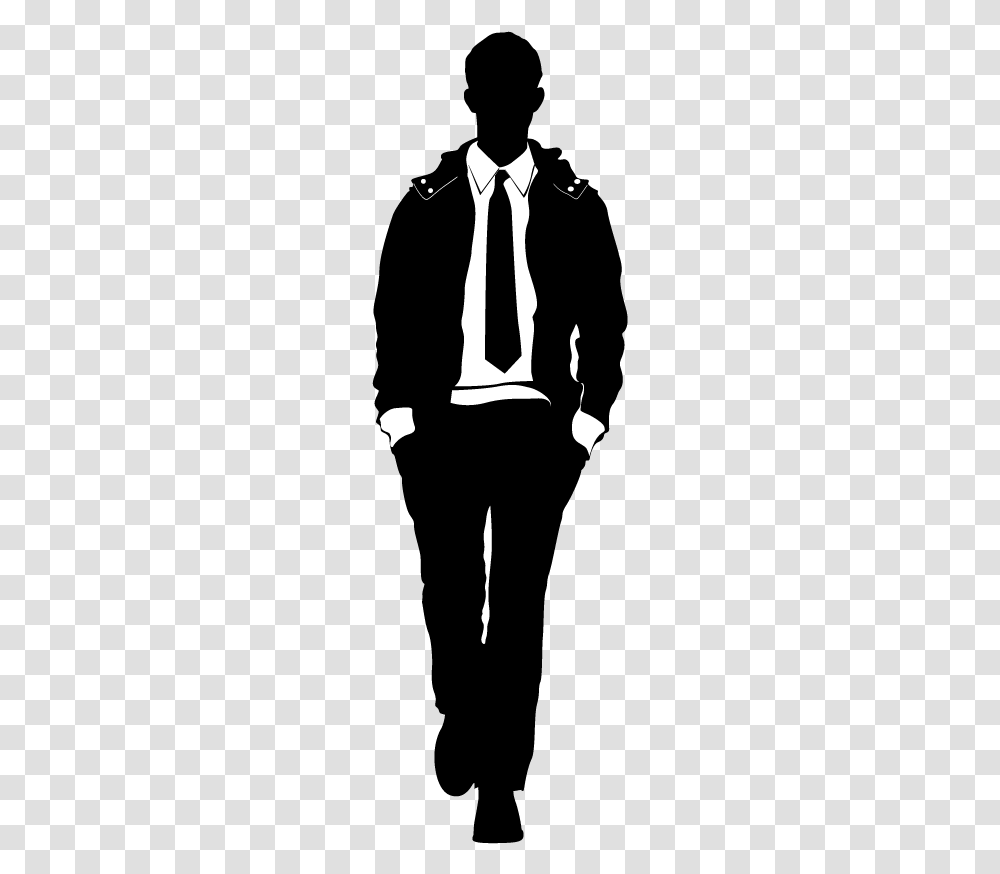 Model Male Fashion, Silhouette, Tie, Accessories, Accessory Transparent Png