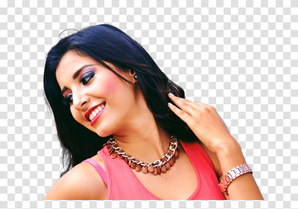 Model Woman Image, Person, Necklace, Jewelry, Accessories Transparent Png
