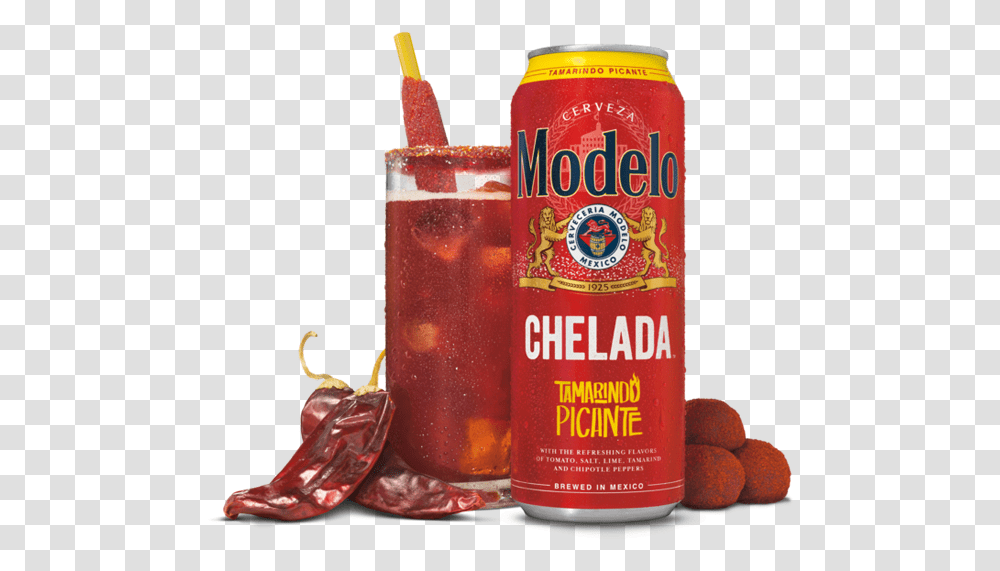 Modelo Chelada Tamarindo Picante, Alcohol, Beverage, Plant, Ketchup Transparent Png