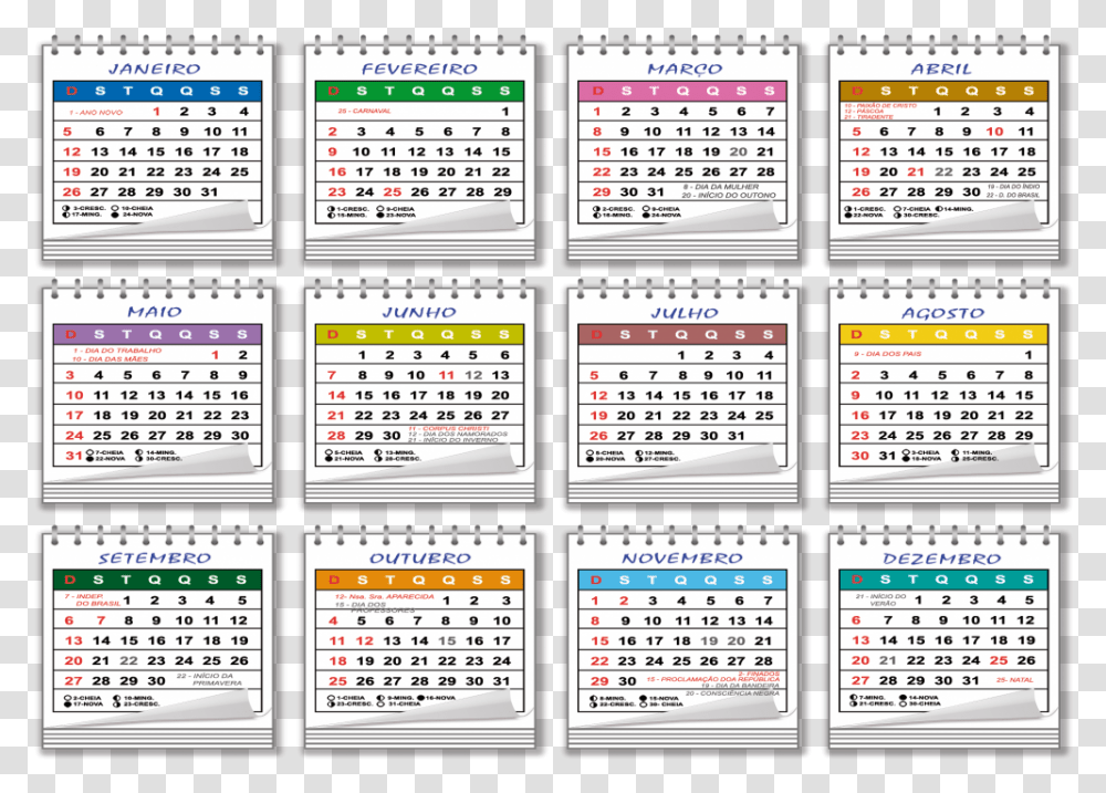 Modelo De Calendrio 2020, Calendar, Page, Monitor Transparent Png