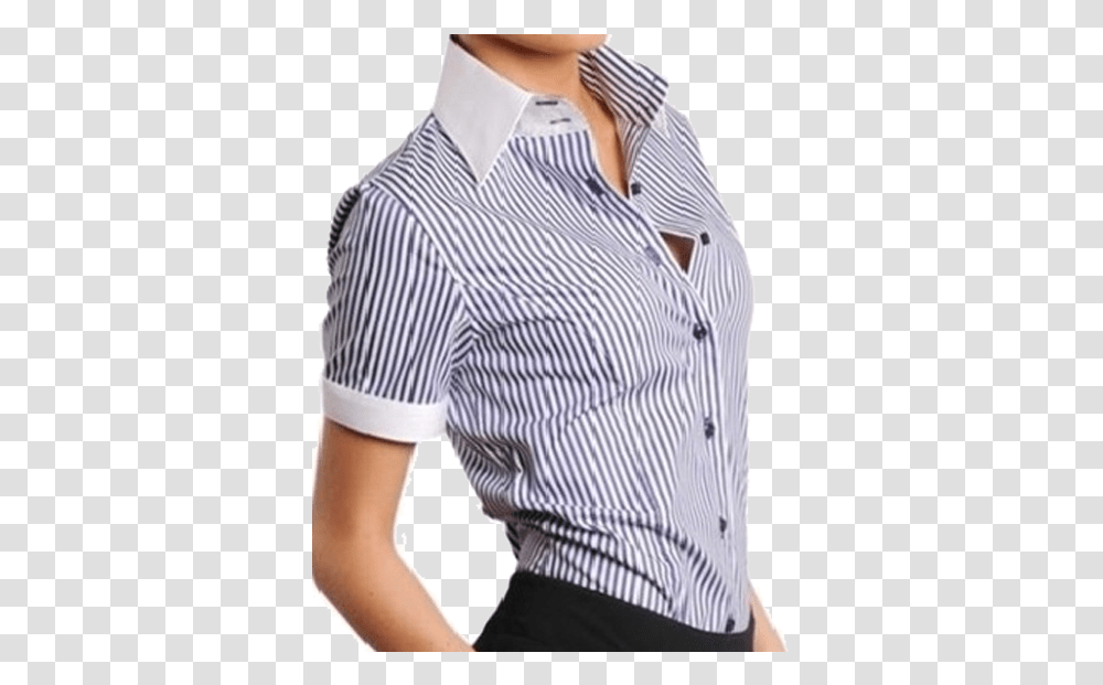 Modelo De Camisas Empresariales Para Dama, Apparel, Shirt, Person Transparent Png