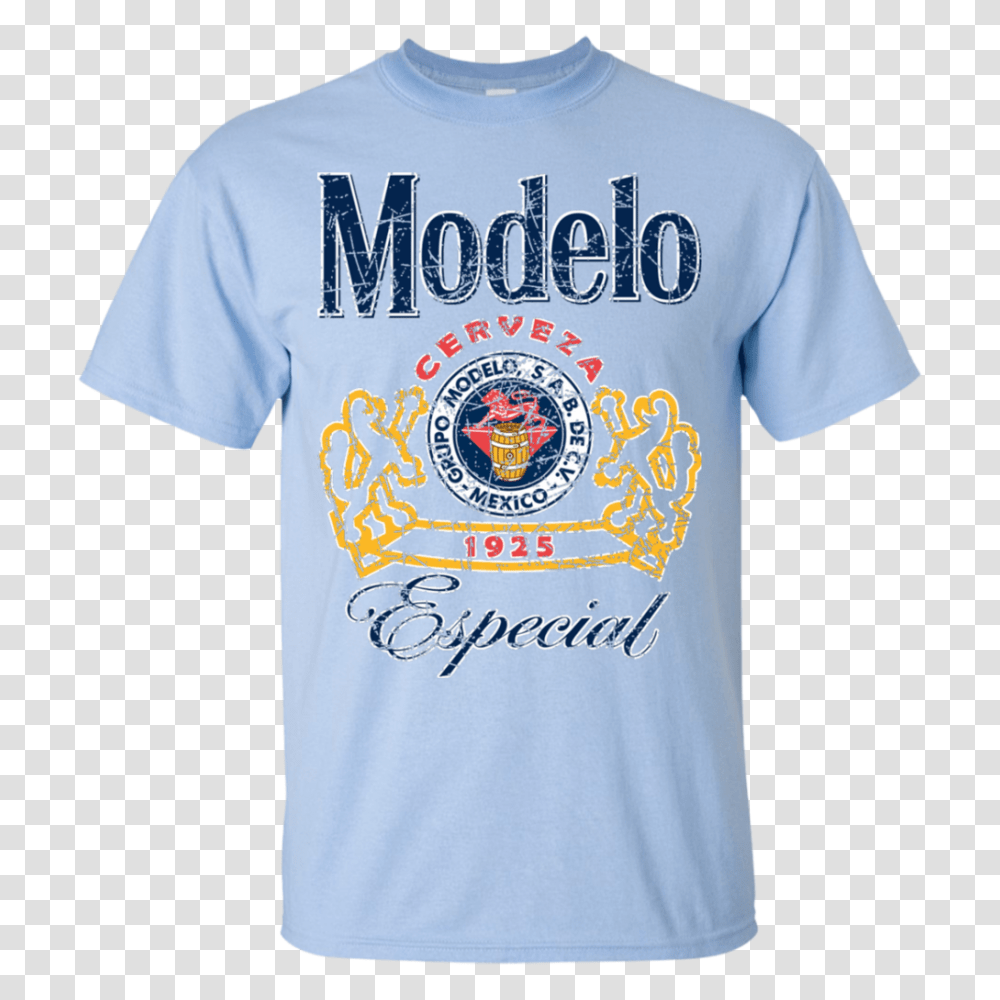 Modelo Especial Beer T Shirt Custom Designed Color Worn Label, Apparel, T-Shirt Transparent Png