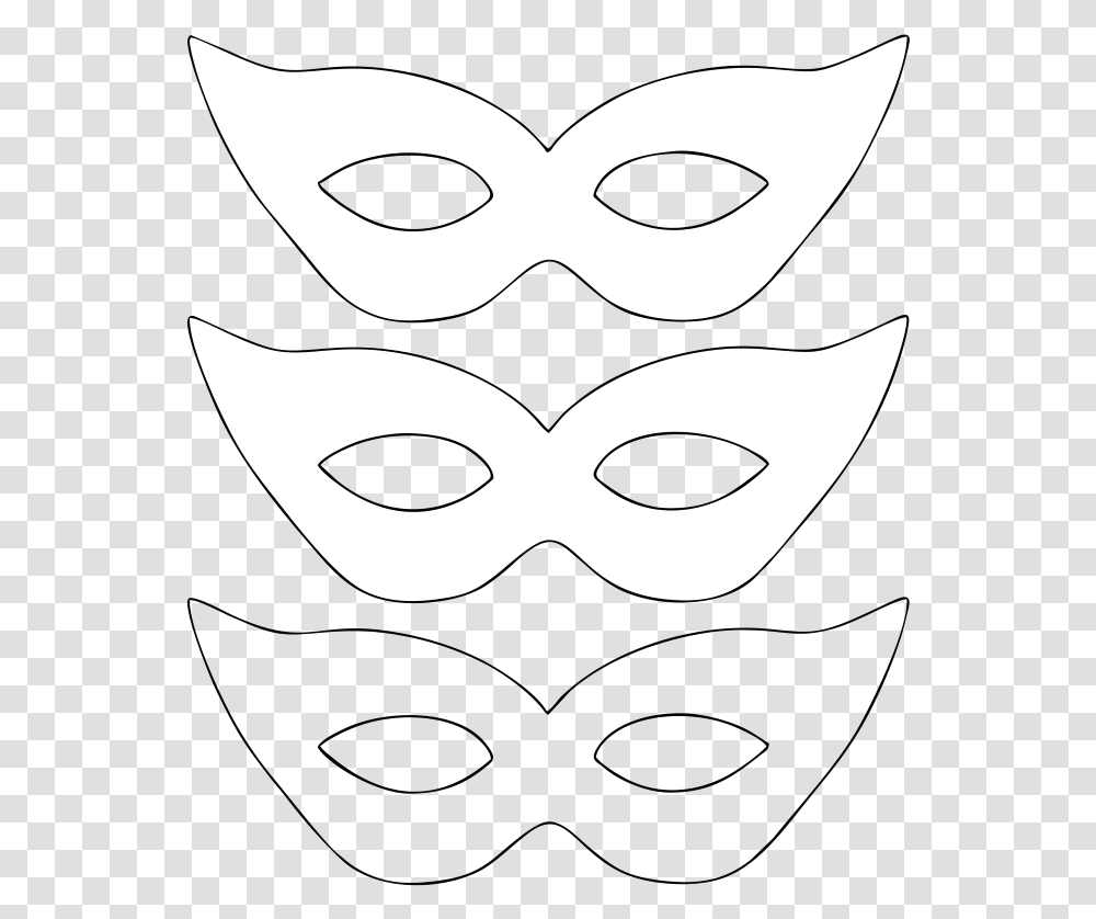 Modelo Simples De Mascara Para Imprimir Fazer Mscara De Papel, Mask, Stencil Transparent Png