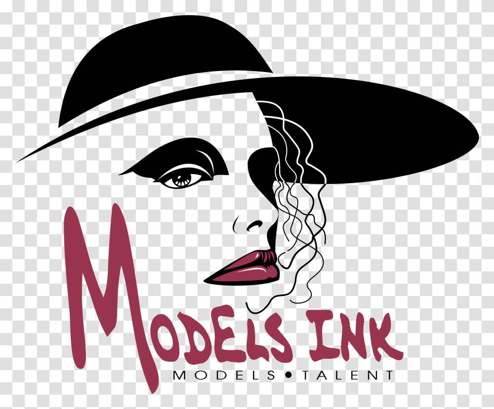 Models Ink Logo Illustration, Drawing Transparent Png