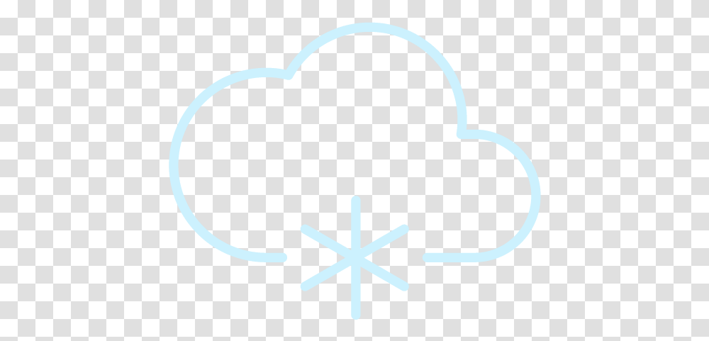 Moderate Snow Heart, Cross, Snowflake Transparent Png