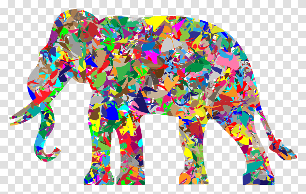 Modern Art Elephant, Collage, Poster, Advertisement Transparent Png
