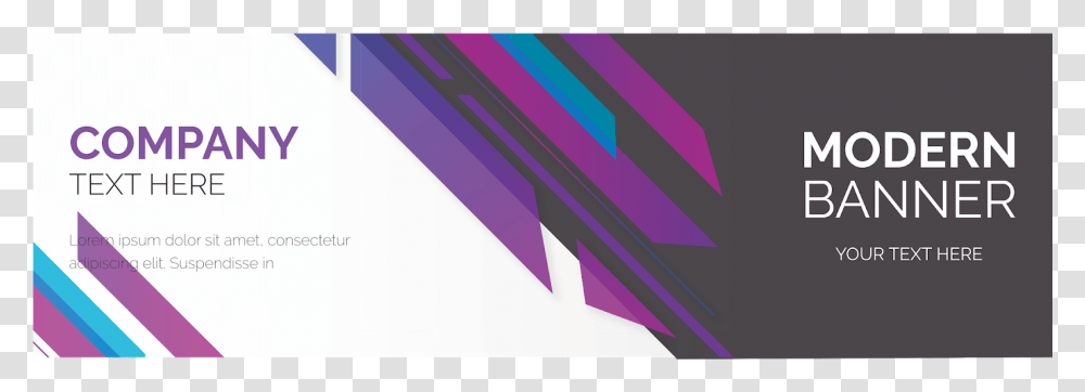 Modern Banner Vector, Purple Transparent Png