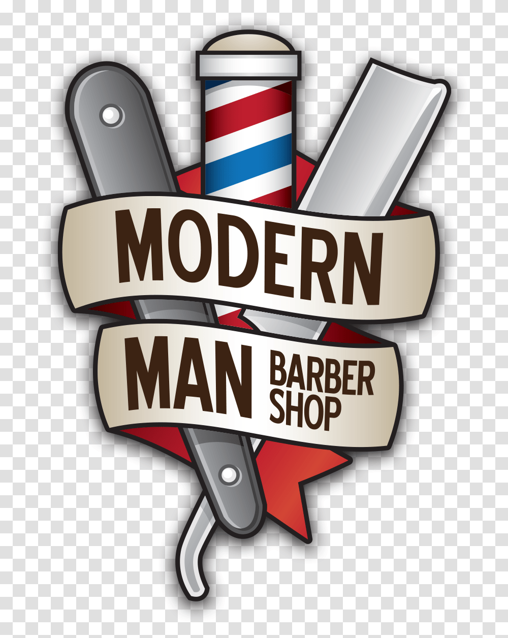 Modern Barber Shop Logo Designs, Trademark, Flag Transparent Png