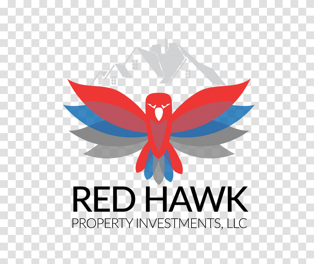 Modern Bold Real Estate Logo Design For Red Hawk Property, Lingerie, Underwear Transparent Png