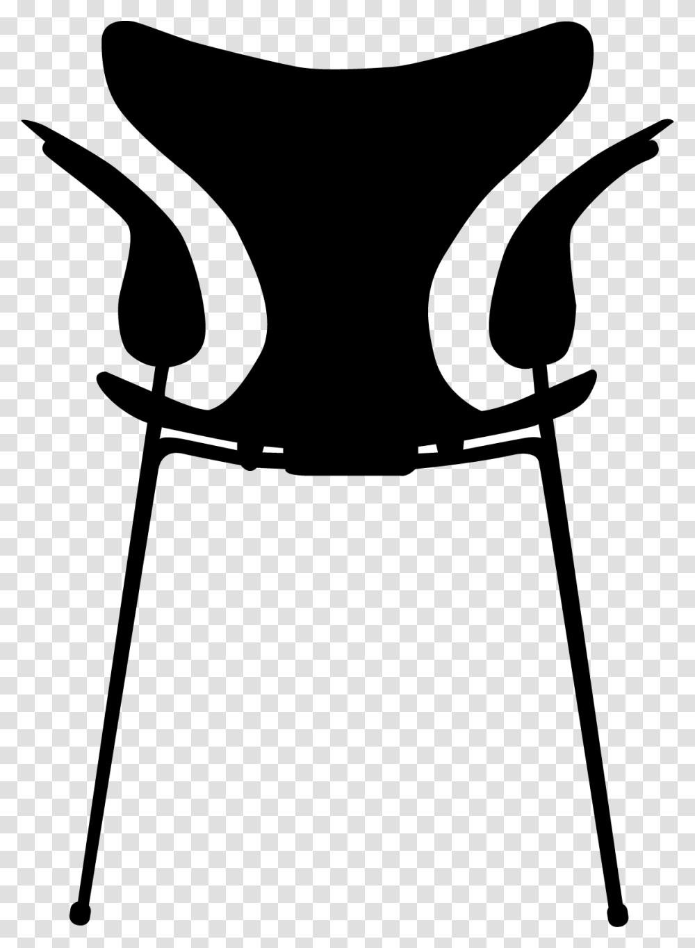 Modern Chair Design Vector Free, Silhouette, Bow, Stencil Transparent Png