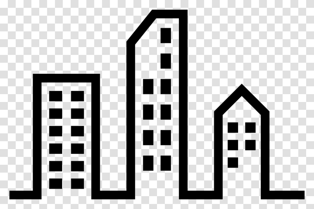 Modern City Buildings Icon Free Download, Number, Rug Transparent Png