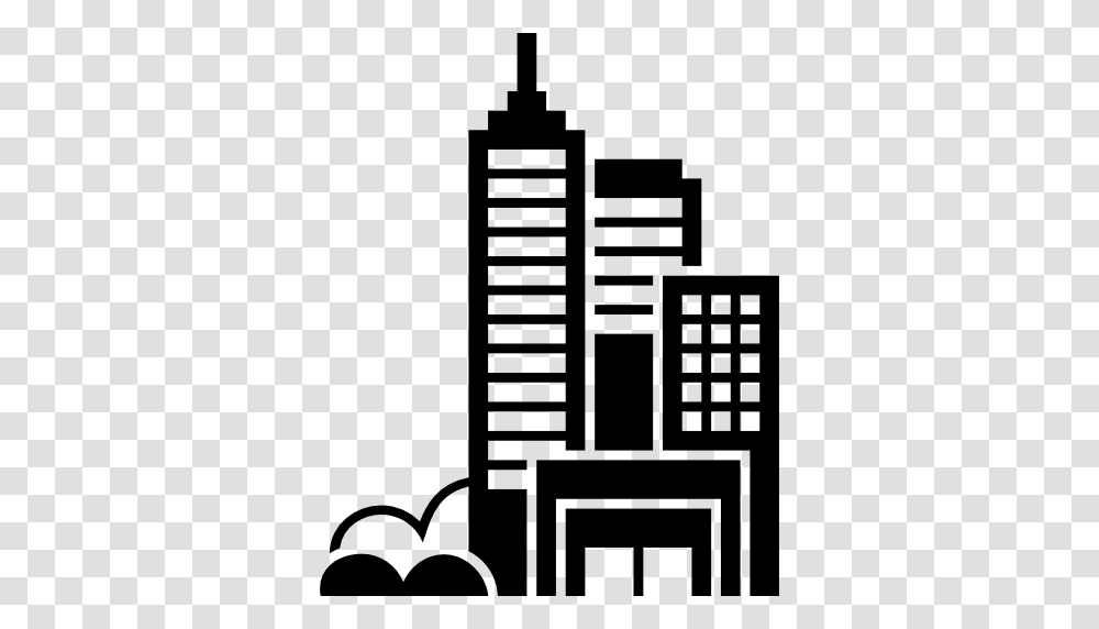 Modern City Towers Buildings Group Free Vector Icons Designed, Stencil, Label Transparent Png