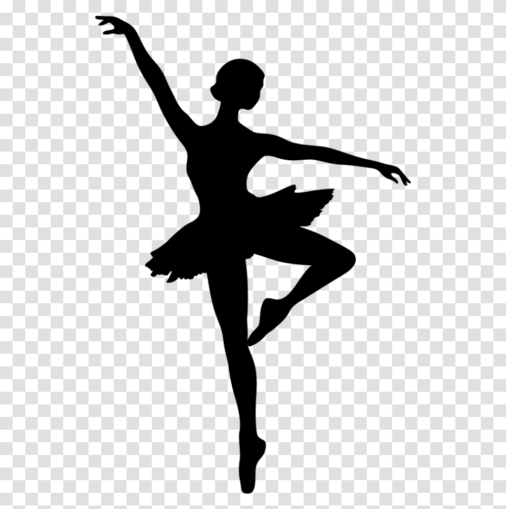 Силуэтное рисование балерина