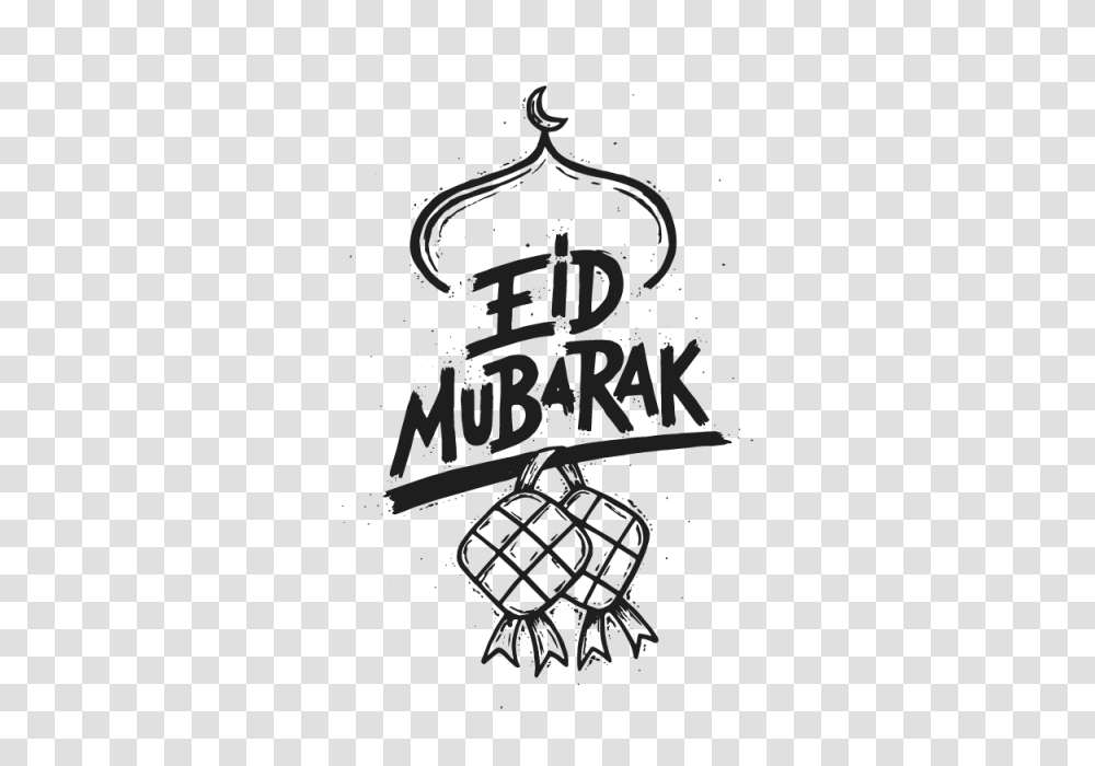 Modern Eid Mubarak Doodle Banner And Card Illustration Ramadan, Hand, Stencil, Holding Hands Transparent Png