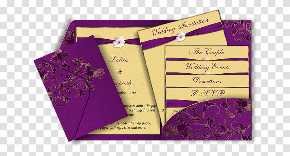 Modern Elegant Wedding Invitations Cards Indian Marriage Invitation Design, Envelope, Mail, Greeting Card, Passport Transparent Png