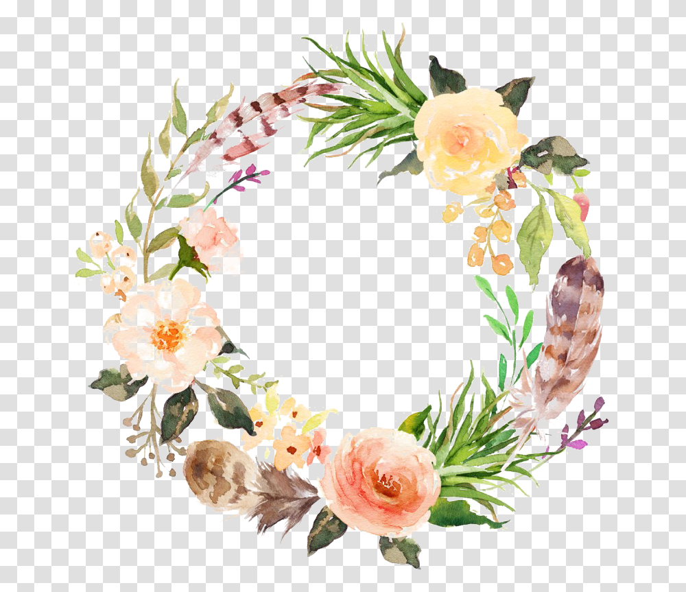 Modern Floral Garland File Mart Floral Wreath Background, Plant, Flower, Blossom, Flower Arrangement Transparent Png