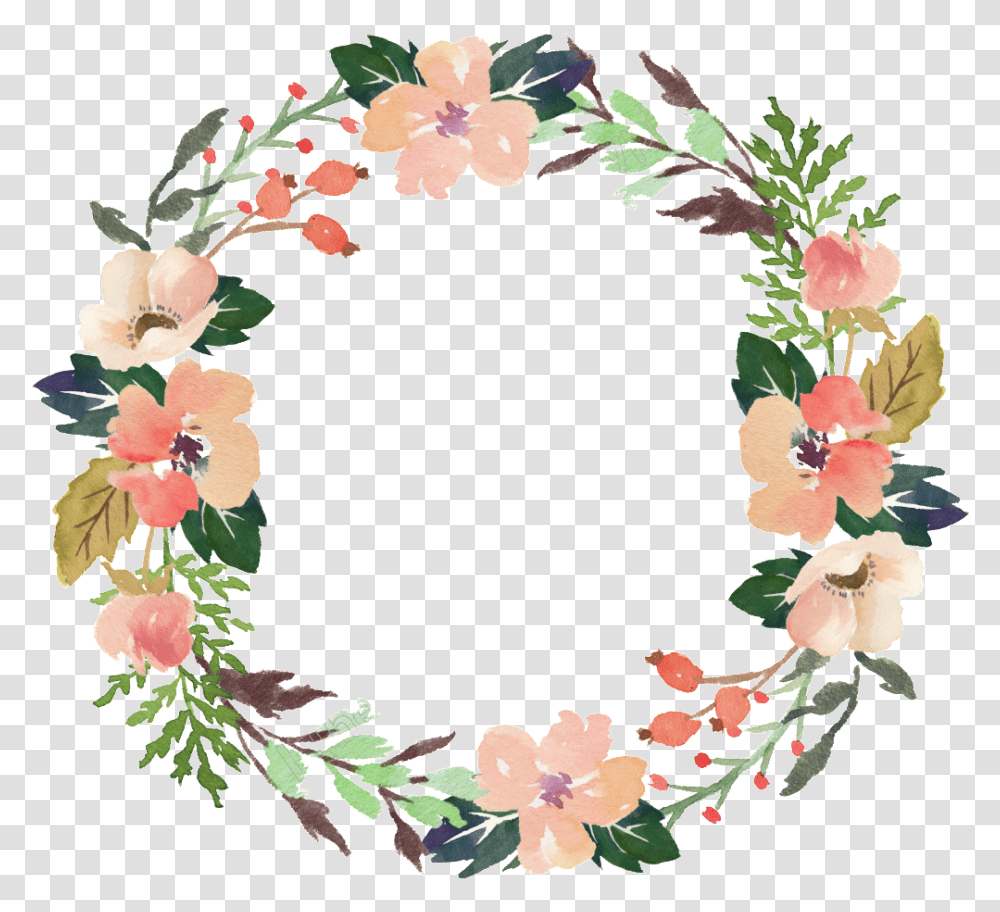 Modern Floral Garland Pic Mart Background Flower Wreath Clipart, Floral Design, Pattern, Graphics, Plant Transparent Png