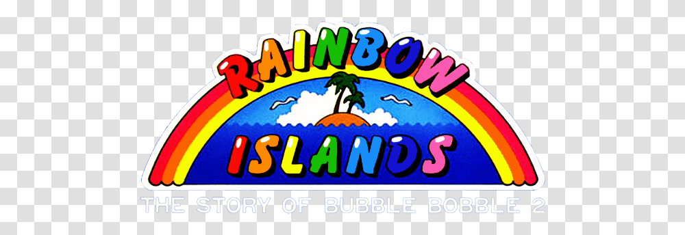Modern Game Logos Are Rubbish Digitiser Rainbow The Story Of Bubble Bobble 2, Text, Crowd, Bazaar, Market Transparent Png