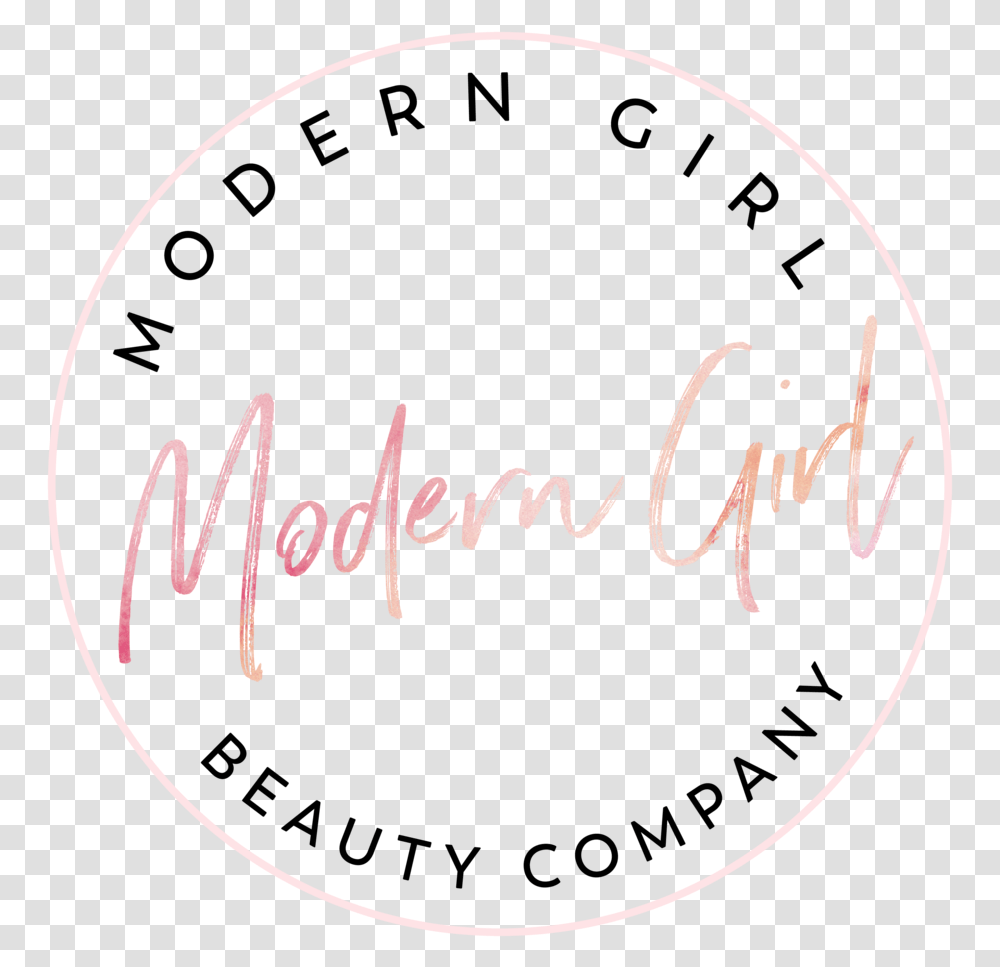 Modern Girl Business Cards Submark 1 Circle, Calligraphy, Handwriting, Letter Transparent Png