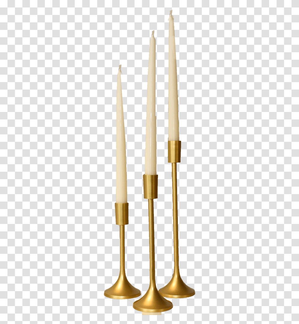 Modern Gold Taper Candlesticks Tabletop Decor Decor Missile, Plug, Adapter, Cable Transparent Png