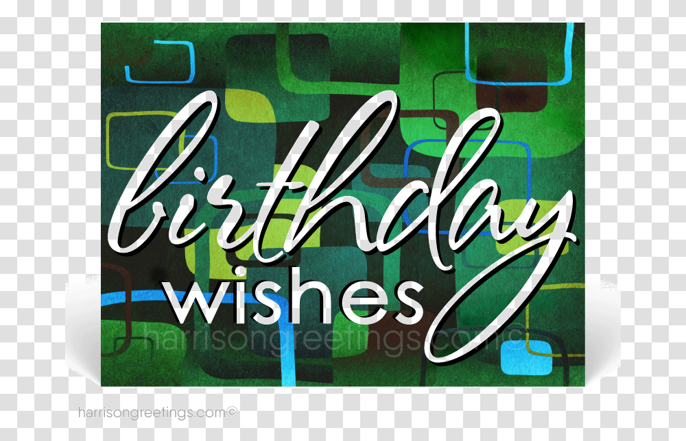 Modern Happy Birthday Client Postcards Happy Birthday Modern, Handwriting, Graffiti Transparent Png